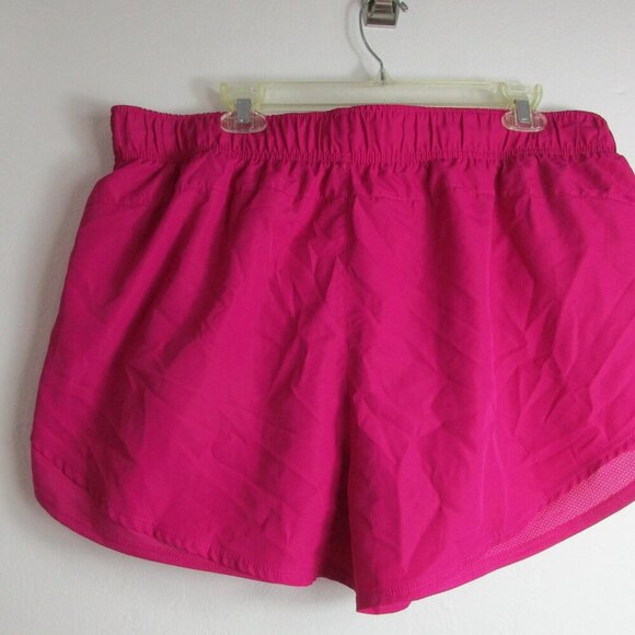 Athletic Works Shorts Womens 2XL Pink Solid Lined Stretch Workwear Elastic Waist - Picture 3 of 10